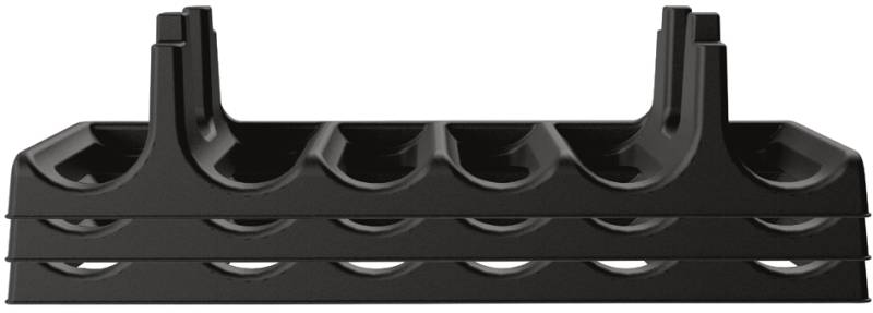 EDA Flaschenregal-Set, für 6 Flaschen pro Lage, anthrazit von eda