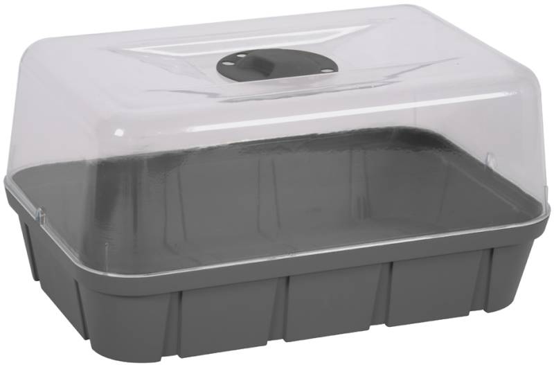 EDA Mini-Gewächshaus, Größe L, Volumen: 15,7 L, anthrazit von eda