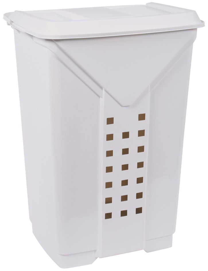 EDA Wäschebox PRIMA, mit Deckel, 60 Liter, grau von eda