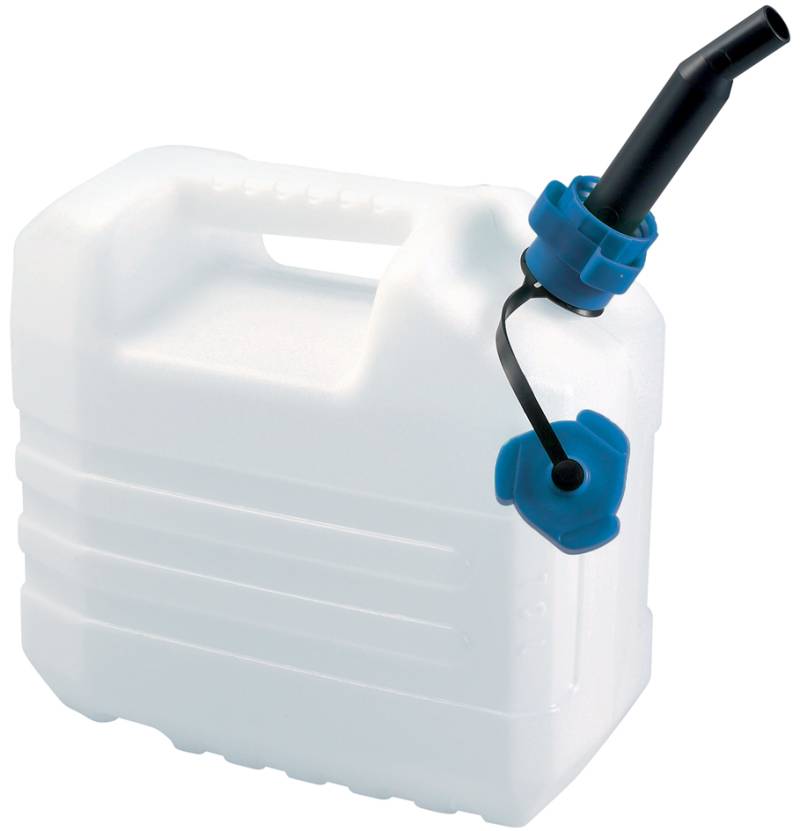 EDA Wasserkanister, 10 Liter, mit Ausgießer, weiß von eda