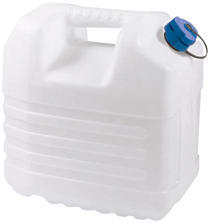 EDA Wasserkanister, 20 Liter, mit Ausgießer, weiß von eda