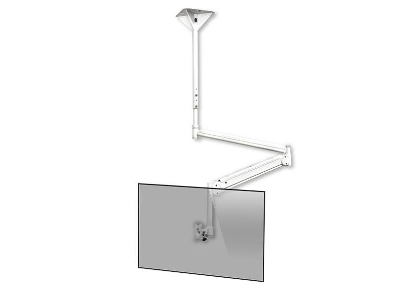 Edbak Praxis Monitor Deckenhalterung mit Schwenkarm, wei? (MSA01w-B) von edbak