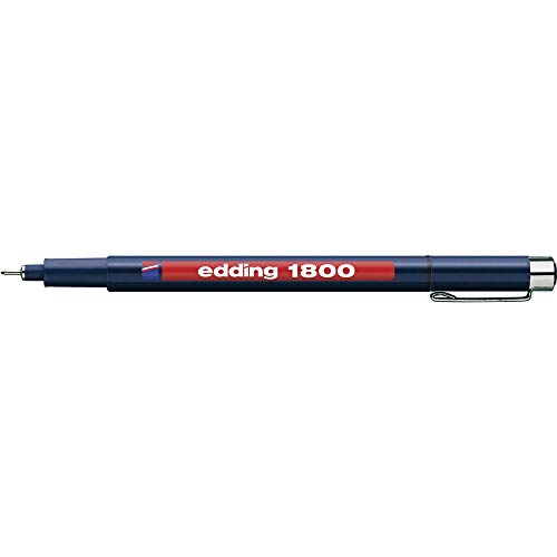 EDDING 1800-03-001 Faserzeichner profipen - 0,35 mm, schwarz von edding