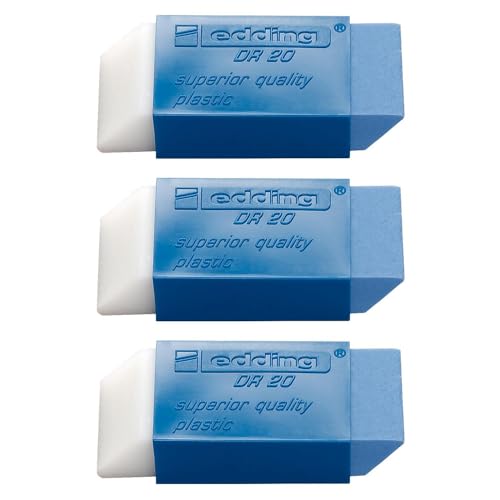EDDING 3 Radiergummis Plastic DR20 Bleistift und Tinte EDDING 3 Radiergummis Plastic DR20 Bleistift und Tinte von edding