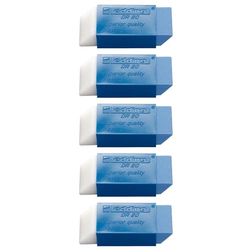EDDING Radiergummis Plastic DR20 Bleistift und Tinte, 5 Stück EDDING Radiergummis Plastic DR20 Bleistift und Tinte, 5 Stück von edding