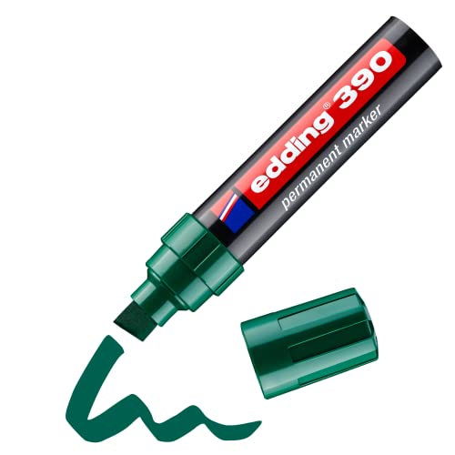 edding 390 Permanentmarker - grün - 1 Stift - dicke Keilspitze 4-12 mm - wasserfest, schnell-trocknend - Multimarker, Universalstift - für Karton, Kunststoff, Holz, Metall, Glas, Stein, Leinwand edding 390 Permanentmarker - grün - 1 Stift - dicke Keilspitze 4-12 mm - wasserfest, schnell-trocknend - Multimarker, Universalstift - für Karton, Kunststoff, Holz, Metall, Glas, Stein, Leinwand von edding