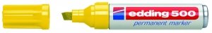 Edding 500 Sparpack Permanentmarker Nr. 500 nachfüllbar mit edding T 25 (Gelb, 3er Sparpack) von edding