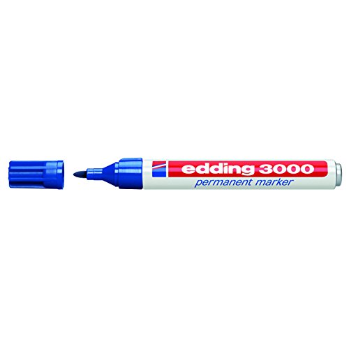 Edding E 3000, blau - Permanentmarker wasserfest von edding
