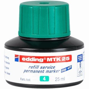 Edding Nachfülltinte edding MTK 25 refill service für edding Permanentmarker 25ml grün von edding