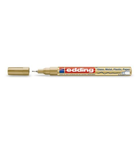 Glanzlack - Marker / Lackstift "edding" (GOLD / Mod. 780 - feine Spitze 0,8 mm) von edding