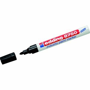 edding 10 x Lackmarker 8750 Industry Paint Marker Rundspitze schwarz von edding