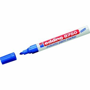 edding 10 x Lackmarker 8750 Industry Paint Marker blau Rundspitze von edding