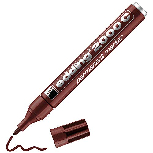 edding 2000 C Permanentmarker - pink - 1 Stift - Rund-Spitze 1,5-3 mm - schnell trocknender Permanent Marker - wasserfest, wischfest - für Karton, Kunststoff, Holz, Metall - Universalmarker von edding