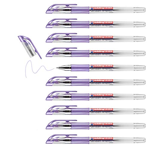 edding 2185 Gelroller - Violett-Metallic - 10 Stifte - 0.7 mm - Gelstifte zum Schreiben, Malen, Mandala, Bulletjournal - Gelschreiber, Gelmalstifte edding 2185 Gelroller - Violett-Metallic - 10 Stifte - 0.7 mm - Gelstifte zum Schreiben, Malen, Mandala, Bulletjournal - Gelschreiber, Gelmalstifte von edding