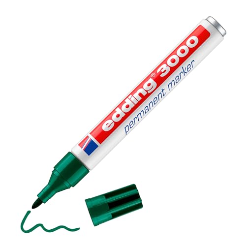 edding 3000 "Permanent-Marker, 2-3mm Grün von edding