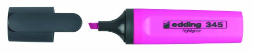edding 345 Textmarker - pink - 10 Highlighter - Keilspitze 2-5 mm - ideal für leuchtende Markierungen und Hervorhebung von Textpassagen und Notizen von edding