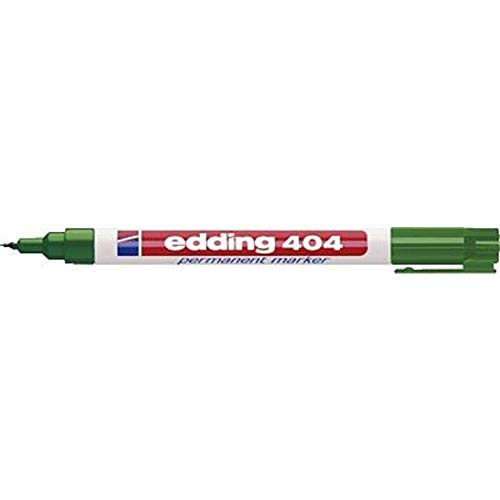 edding 404 Permanentmarker - grün - 1 Stift - extra-feine Rundspitze 0,75 mm - wasserfest, schnell-trocknend - wischfest - für Karton, Kunststoff, Holz, Metall, Glas edding 404 Permanentmarker - grün - 1 Stift - extra-feine Rundspitze 0,75 mm - wasserfest, schnell-trocknend - wischfest - für Karton, Kunststoff, Holz, Metall, Glas von edding