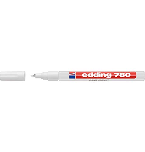 edding 780 Lackmarker ohne Xylol Toluol 0,8 mm Strichbreite 10 Stück weiß von edding
