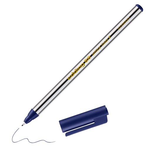 edding 88 - Fineliner - blau - 1 Stift - Rundspitze 0,6 mm - dünner Faserschreiber für feines und präzises Schreiben, Unterstreichen, Zeichnen - für Büro, Schule und Zuhause von edding
