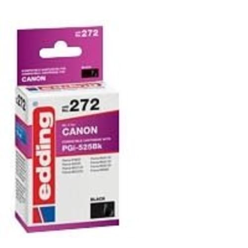 edding Druckerpatrone EDD-272 - Einzelpatrone - Schwarz - 20 ml - Reichweite 440 Seiten - Ersetzt Canon PGI-525BK von edding