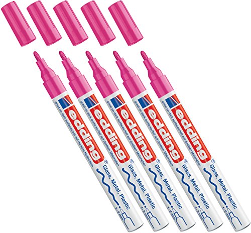 edding Lackmarker 751 (5 Stifte, rosa) von edding