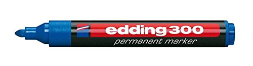 edding Permanentmarker 300/4-300003, blau von edding