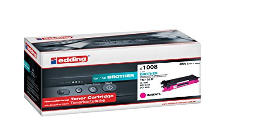 edding Toner EDD-1008 - Magenta - Reichweite 4000 Seiten - Ersetzt Brother TN-135M von edding