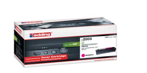 edding Toner EDD-2003 - Magenta - Reichweite 1400 Seiten - Ersetzt HP 125A (CB543A) von edding