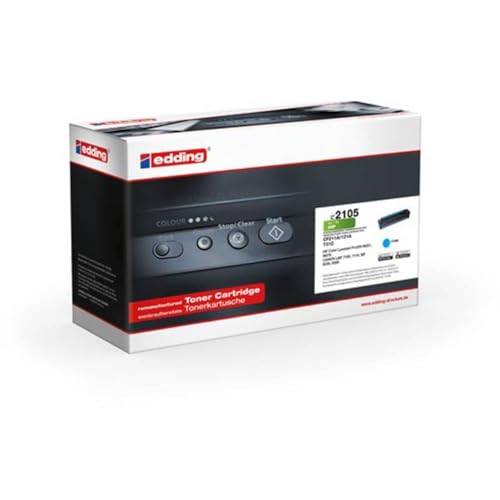 edding Toner ersetzt HP 131A (CF211A) Kompatibel Cyan 1800 Seiten EDD-2105 18-2105 von edding
