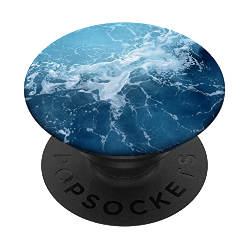Wasser blaues Meer PopSockets mit austauschbarem PopGrip von edel kunstvoll