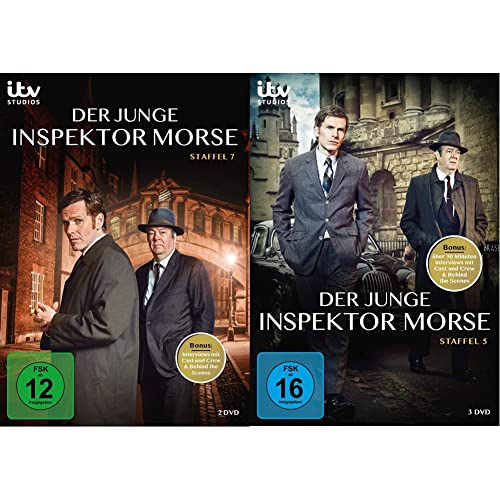Der Junge Inspektor Morse-Staffel 7 [2 DVDs] & Der Junge Inspektor Morse-Staffel 5 [3 DVDs] von edel