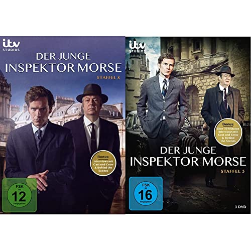 Der junge Inspektor Morse - Staffel 8 [2 DVDs] & Der Junge Inspektor Morse-Staffel 5 [3 DVDs] von edel