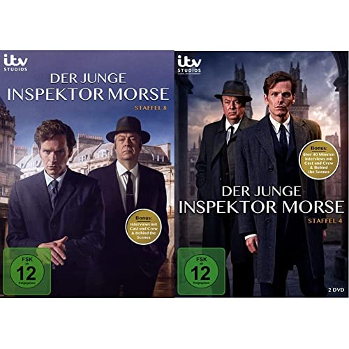 Der junge Inspektor Morse - Staffel 8 [2 DVDs] & Der junge Inspektor Morse - Staffel 4 [2 DVDs] von edel