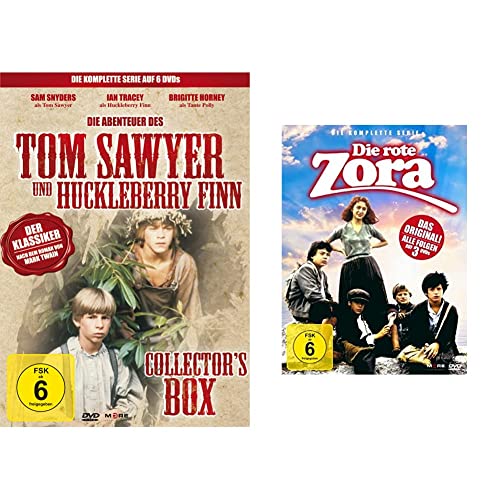 Die Abenteuer von Tom Sawyer und Huckleberry Finn [6 DVDs] & Die rote Zora - Die komplette Serie [3 DVDs] von edel