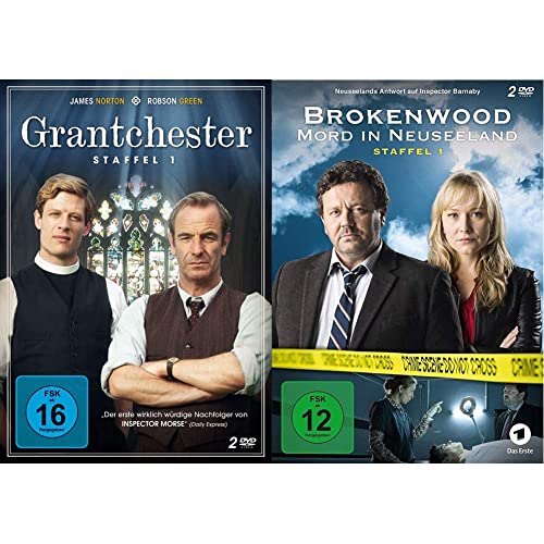 Grantchester Staffel 1 [2 DVDs] & Brokenwood - Mord in Neuseeland - Staffel 1 [2 DVDs] von edel