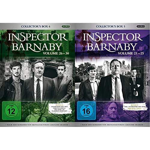 Inspector Barnaby - Collector's Box 6, Vol. 26-30 [20 DVDs] & Inspector Barnaby - Collector's Box 5, Vol. 21-25 (20 Discs) von edel