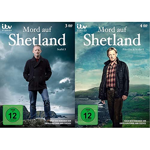 Mord auf Shetland - Staffel 3 [3 DVDs] & Mord auf Shetland - Pilotfilm & Staffel 1 [4 DVDs] von edel