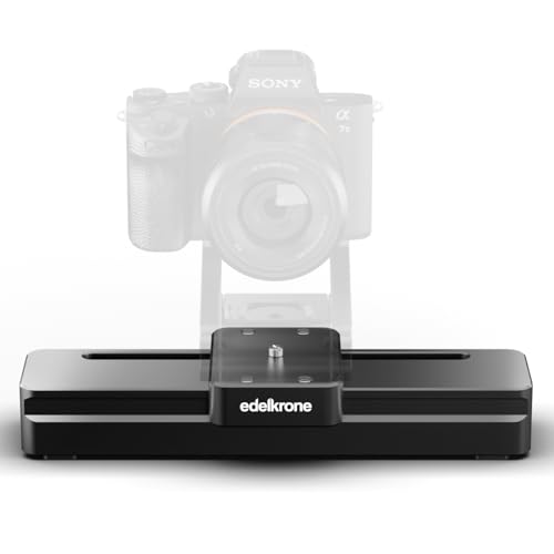 edelkrone SliderONE – motorisierter Kameraschlitten v3 – reibungslose Bewegung – Video Slider SteadyMOVE® Dämpfungstechnologie – Tragbarer Kameraschlider 15 cm – Kamera-Bewegung – Stativ von edelkrone