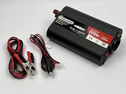 DC/AC Spannungswandler 12V auf 230V bis 600W / 1200W Inverter Wechselrichter USB von edi-tronic