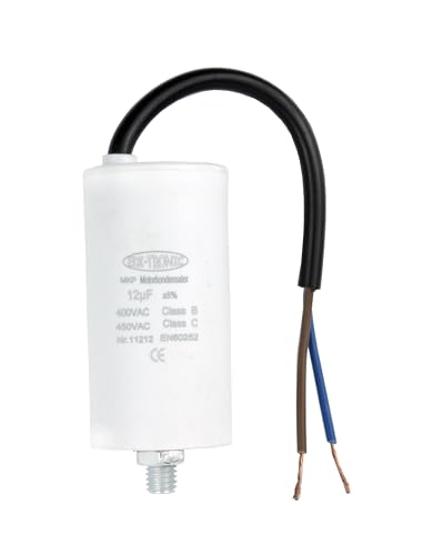 Kondensator Anlaufkondensator Motorkondensator Arbeitskondensator Kabel 12µF 450V Kondensator Anlaufkondensator Motorkondensator Arbeitskondensator Kabel 12µF 450V von edi-tronic