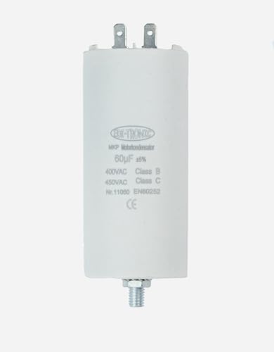 Kondensator Anlaufkondensator Motorkondensator Arbeitskondensator MKP 60µF 450V von edi-tronic