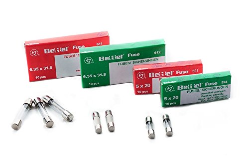 edi-tronic 5A träge 5x20mm 250V TYP 522 10er Päckchen Feinsicherung Glassicherung G-Sicherung von edi-tronic