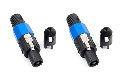 edi-tronic 2X PA LS Stecker Speaker Kabel Lautsprecher Lautsprecherstecker Knickschutz Schraubkontakte von edi-tronic