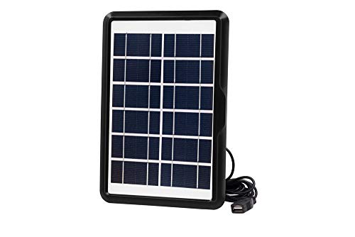 edi-tronic 5V max. 1000mA Solarlader Solarladegerät Solarpanel USB mobil Outdoor wasserdicht ideal für Camping Wandern Reisen Urlaub geeignet für Smartphone Tablet Powerbank von edi-tronic