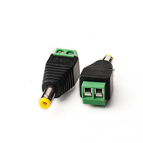 edi-tronic DC Stecker Verbinder Adapter 5,5x2,1mm mit gelbem Ring DC-52Y von edi-tronic