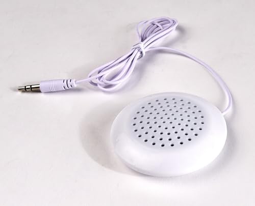 edi-tronic Tragbar 3.5mm Mini Kissen Lautsprecher für MP3 MP4 Player - Weiß von edi-tronic