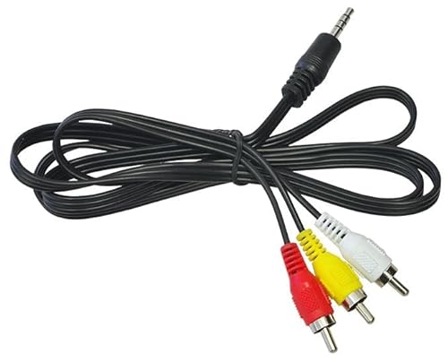 Edision Adapter-Kabel von Klinke auf Audio/Video 1,2m zum Anschluss an AV-Port des Receivers von edision