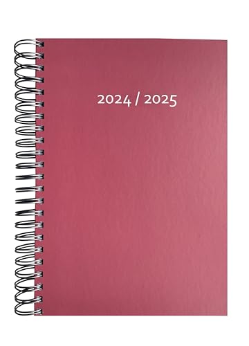 2024/2025 Dicker Kalender DIN A4 – STRAWBERRY ICE (rosa) - MADE IN GERMANY - Ideal fürs Büro – Spiralbindung – pro Tag eine volle A4 Seite Platz – Aug 24 – Aug 25 von edition cumulus
