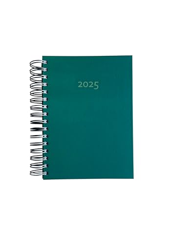 Der KLEINE DICKE - DIN A5 Kalender 2025-400 Seiten - jeder Tag 1 volle Seite Platz (Moosgrün) von edition cumulus