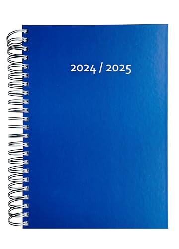 edition cumulus 2025/2026 Dicker Kalender DIN A4 – DUNKELBLAU (blue) - MADE IN GERMANY - Ideal fürs Büro – Spiralbindung – pro Tag eine volle A4 Seite Platz – Aug 25 – Aug 26 von edition cumulus